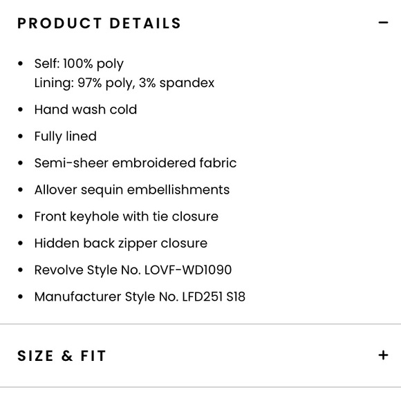 Lovers & Friends x REVOLVE Kensington Dress. Size XS - Picture 4 of 16